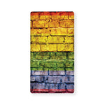 LGBT Pride Rainbow Brick Wall Print Baby Crib Sheet
