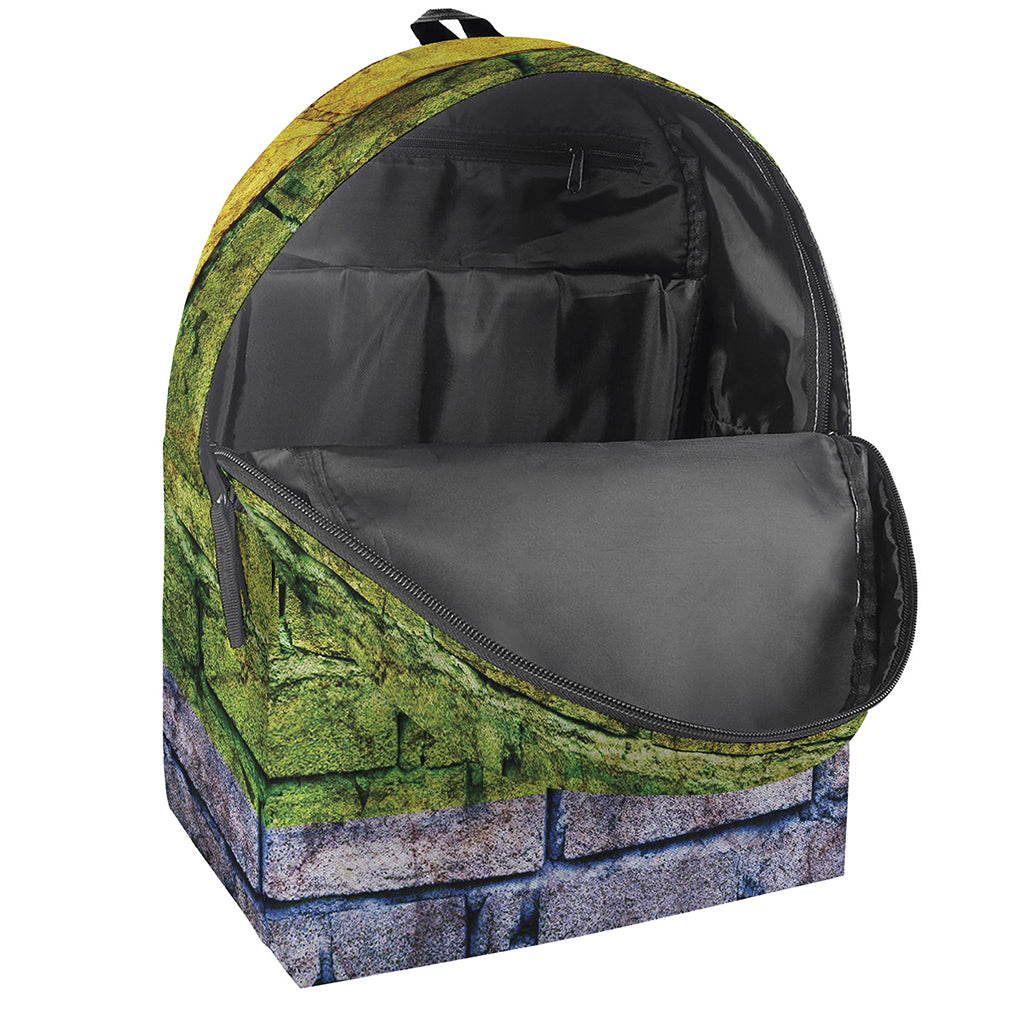 LGBT Pride Rainbow Brick Wall Print Backpack