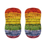 LGBT Pride Rainbow Brick Wall Print Bar Stool Covers