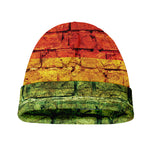 LGBT Pride Rainbow Brick Wall Print Beanie