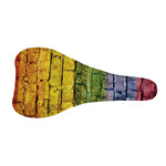 LGBT Pride Rainbow Brick Wall Print Bicycle Seat Cover