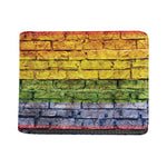 LGBT Pride Rainbow Brick Wall Print Bifold Wallet