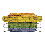 LGBT Pride Rainbow Brick Wall Print Car Windshield Snow Cover