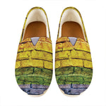 LGBT Pride Rainbow Brick Wall Print Casual Shoes