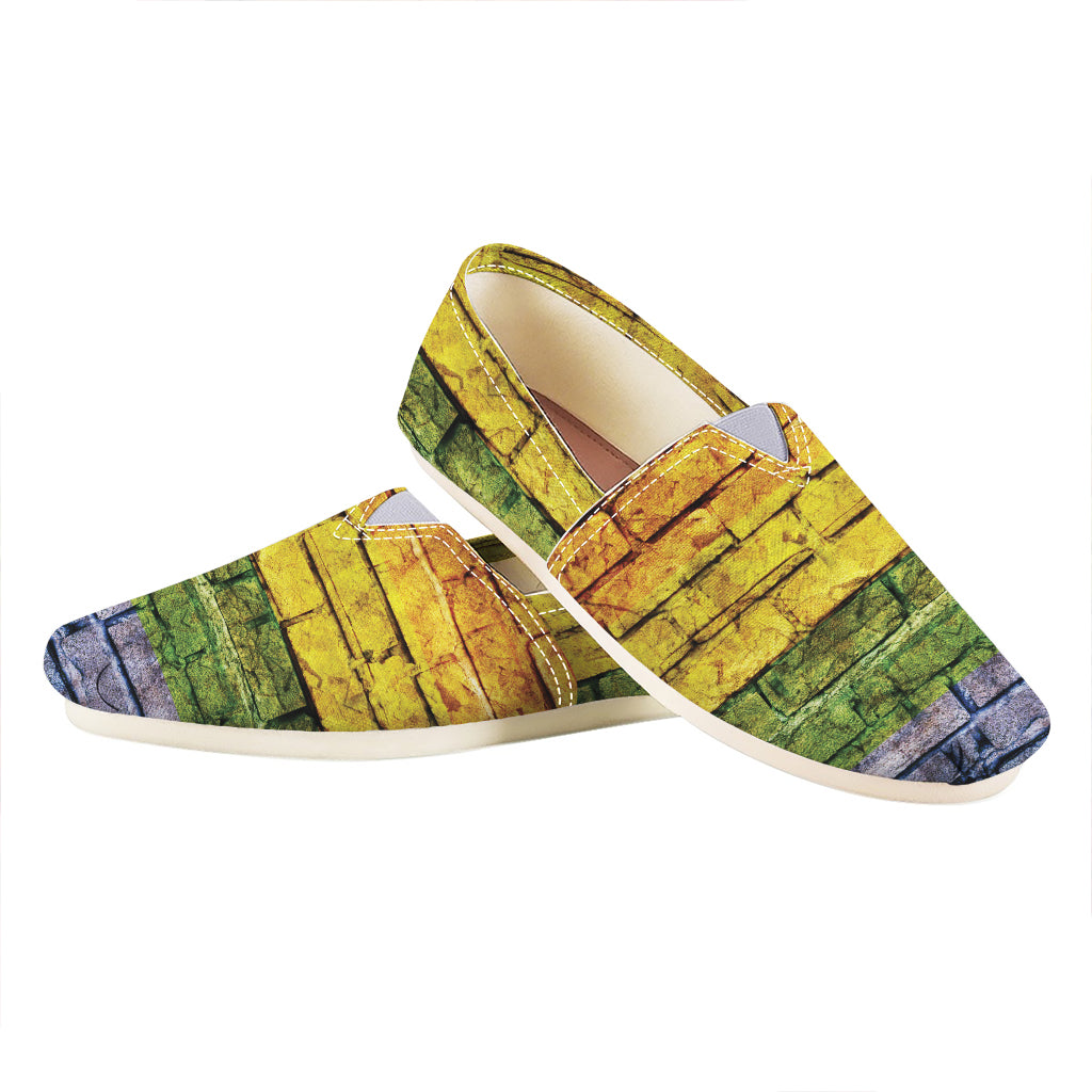 LGBT Pride Rainbow Brick Wall Print Casual Shoes