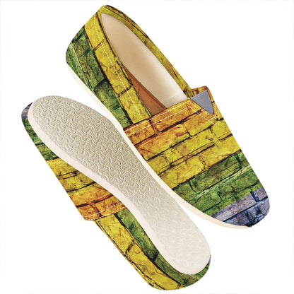 LGBT Pride Rainbow Brick Wall Print Casual Shoes
