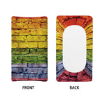 LGBT Pride Rainbow Brick Wall Print Changing Pad Cover