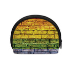 LGBT Pride Rainbow Brick Wall Print Coin Purse