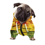 LGBT Pride Rainbow Brick Wall Print Dog Zip Up Hoodie