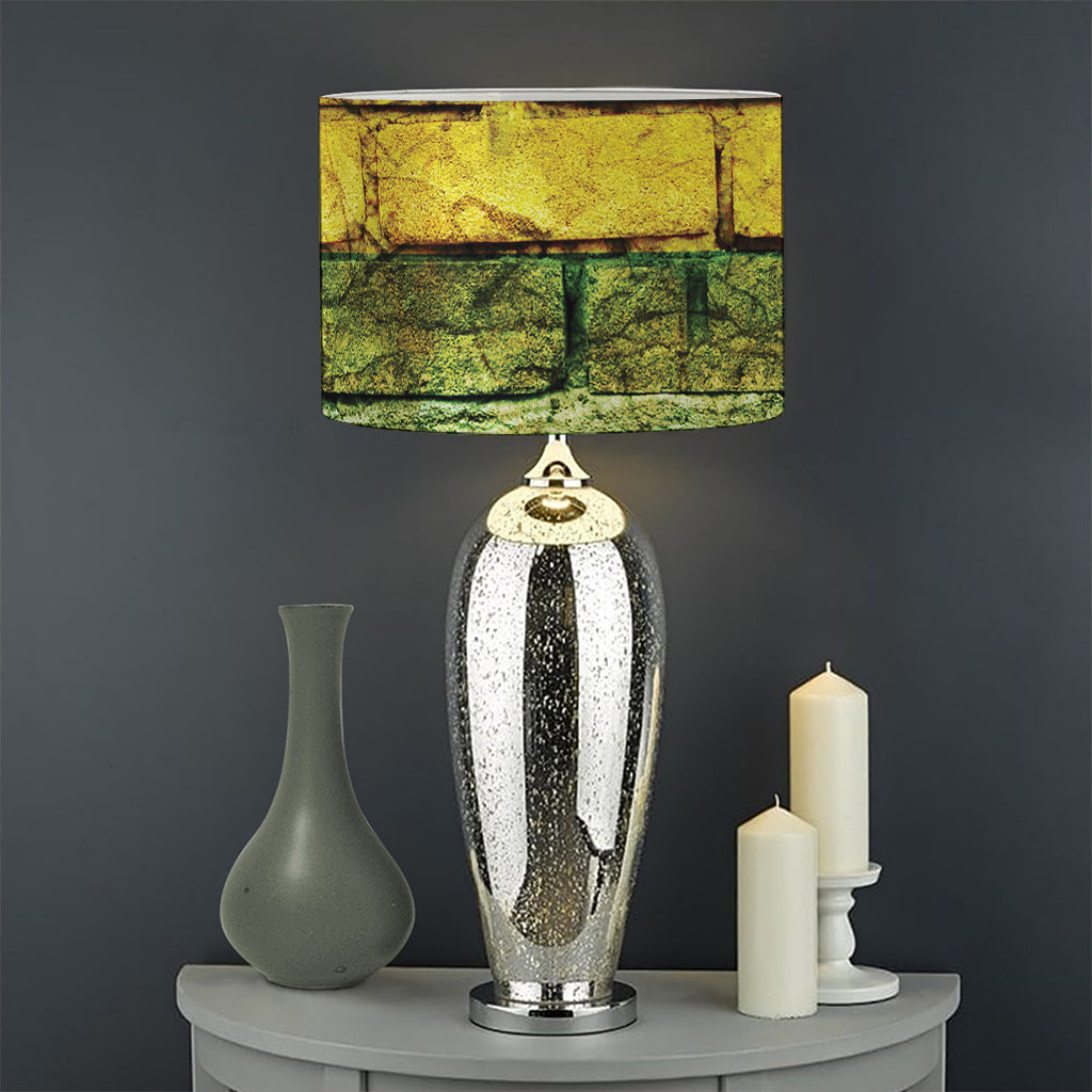 LGBT Pride Rainbow Brick Wall Print Drum Lamp Shade