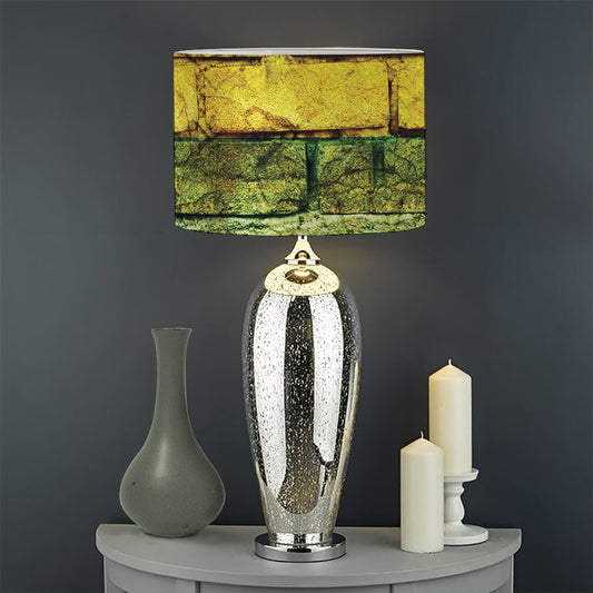 LGBT Pride Rainbow Brick Wall Print Drum Lamp Shade