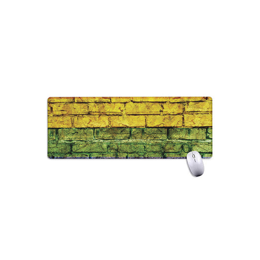 LGBT Pride Rainbow Brick Wall Print Extended Mouse Pad