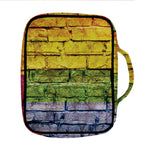 LGBT Pride Rainbow Brick Wall Print Front Pocket Bible Bag