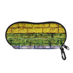 LGBT Pride Rainbow Brick Wall Print Glasses Case
