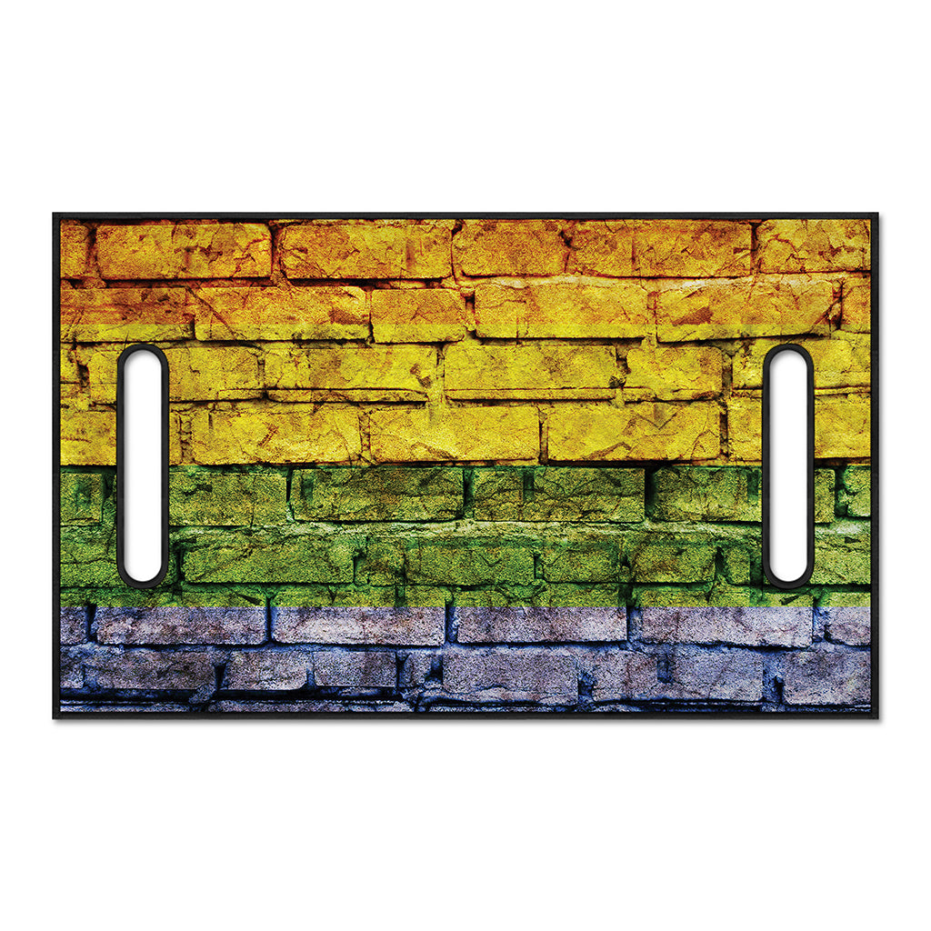 LGBT Pride Rainbow Brick Wall Print Golf Cart Seat Cover
