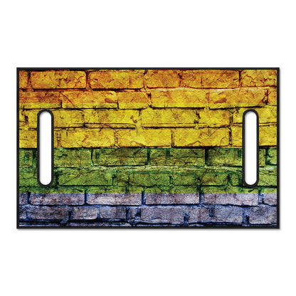 LGBT Pride Rainbow Brick Wall Print Golf Cart Seat Cover