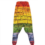 LGBT Pride Rainbow Brick Wall Print Hammer Pants