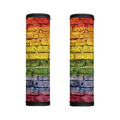 LGBT Pride Rainbow Brick Wall Print Handle Covers