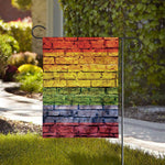 LGBT Pride Rainbow Brick Wall Print House Flag