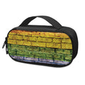 LGBT Pride Rainbow Brick Wall Print Portable Cooler Travel Case