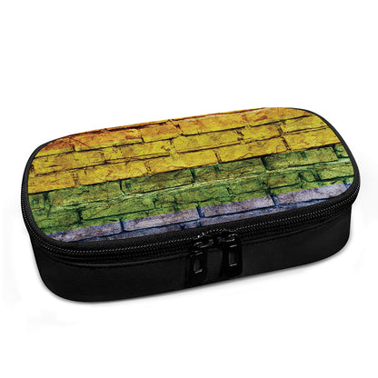 LGBT Pride Rainbow Brick Wall Print Insulin Cooler Travel Case
