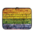 LGBT Pride Rainbow Brick Wall Print Laptop Sleeve