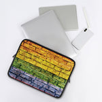 LGBT Pride Rainbow Brick Wall Print Laptop Sleeve