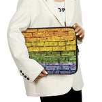 LGBT Pride Rainbow Brick Wall Print Laptop Sleeve