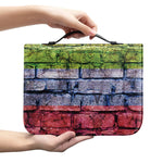 LGBT Pride Rainbow Brick Wall Print Leather Bible Cover