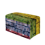 LGBT Pride Rainbow Brick Wall Print Leather Tissue Box Cover