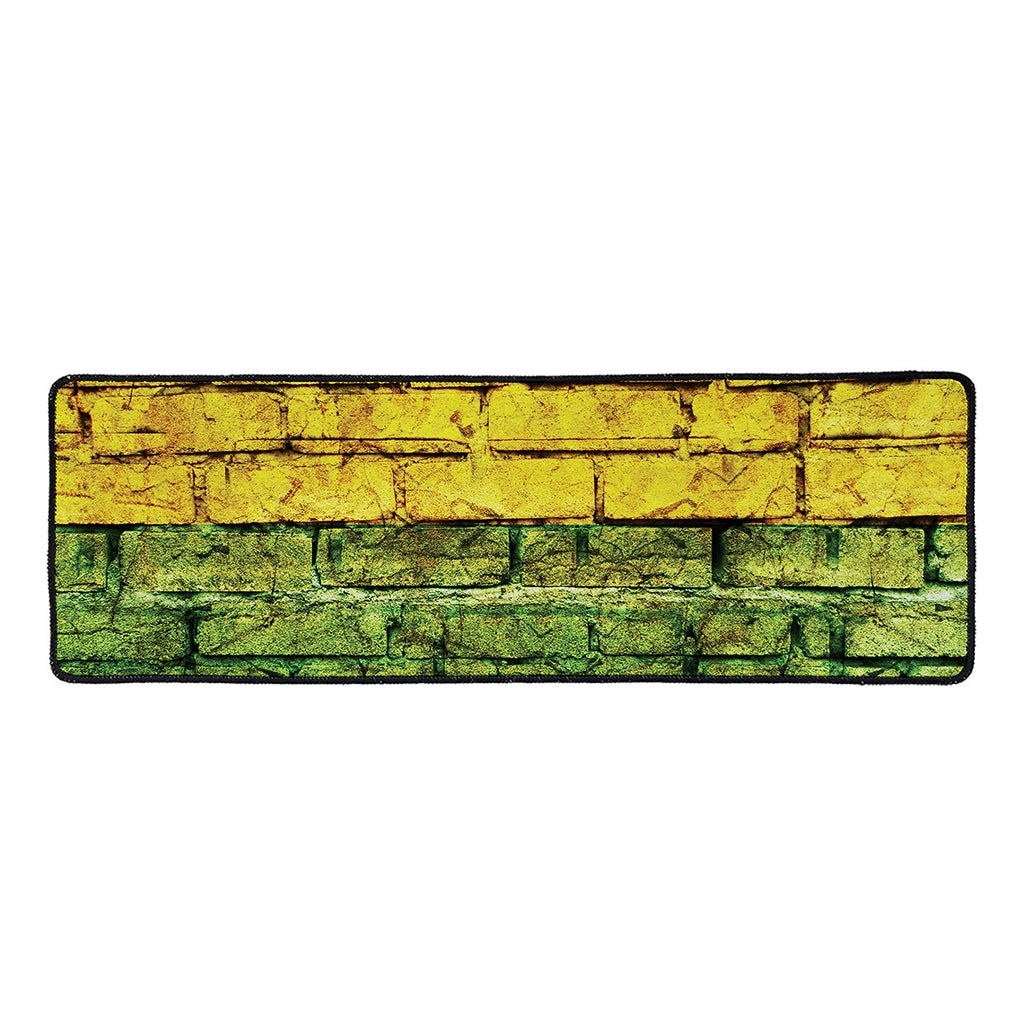 LGBT Pride Rainbow Brick Wall Print Long Kitchen Mat