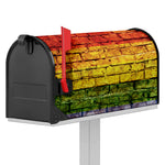 LGBT Pride Rainbow Brick Wall Print Mailbox Cover
