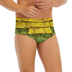 LGBT Pride Rainbow Brick Wall Print Men's Briefs
