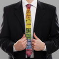 LGBT Pride Rainbow Brick Wall Print Necktie