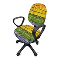 LGBT Pride Rainbow Brick Wall Print Office Chair Cover