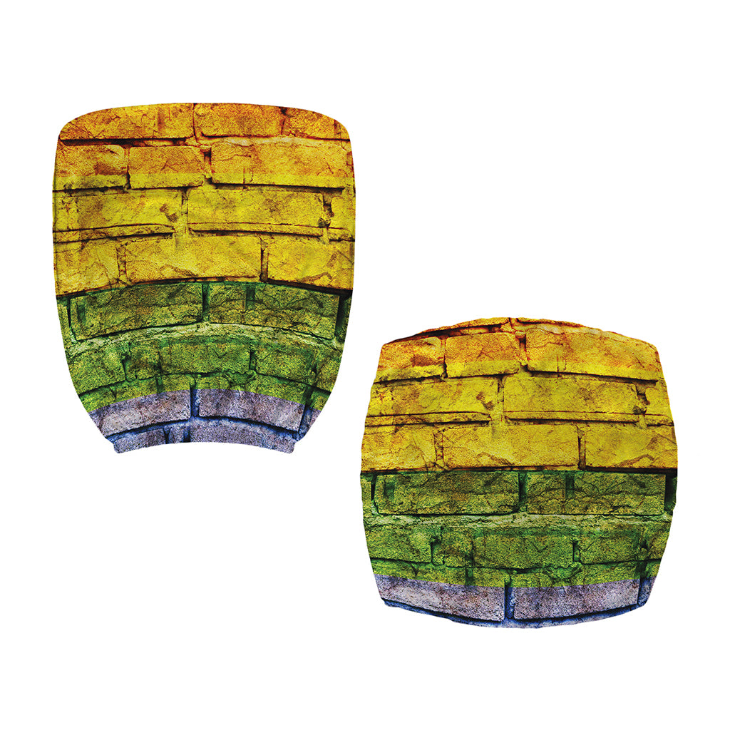 LGBT Pride Rainbow Brick Wall Print Office Chair Cover