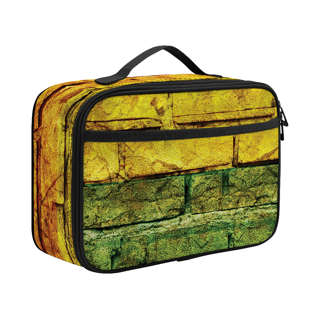 LGBT Pride Rainbow Brick Wall Print Portable Lunch Bag