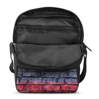 LGBT Pride Rainbow Brick Wall Print Rectangular Crossbody Bag