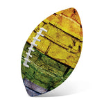 LGBT Pride Rainbow Brick Wall Print Rugby Ball