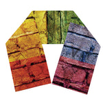 LGBT Pride Rainbow Brick Wall Print Scarf