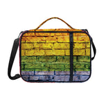 LGBT Pride Rainbow Brick Wall Print Shoulder Strap Bible Bag