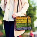 LGBT Pride Rainbow Brick Wall Print Shoulder Strap Bible Bag