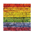 LGBT Pride Rainbow Brick Wall Print Silk Bandana