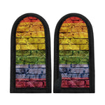 LGBT Pride Rainbow Brick Wall Print Skillet Handle Cover