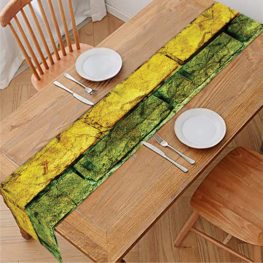LGBT Pride Rainbow Brick Wall Print Table Runner