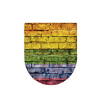 LGBT Pride Rainbow Brick Wall Print Toilet Lid Cover