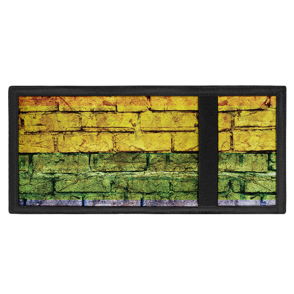 LGBT Pride Rainbow Brick Wall Print Trifold Wallet