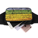 LGBT Pride Rainbow Brick Wall Print Waist Bag