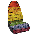 LGBT Pride Rainbow Brick Wall Print Waterproof Car Seat Cover