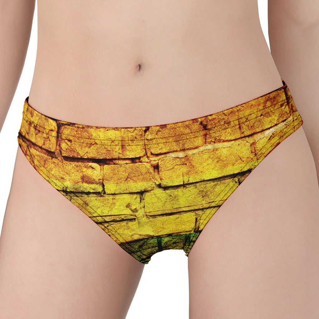 LGBT Pride Rainbow Brick Wall Print Women's Panties